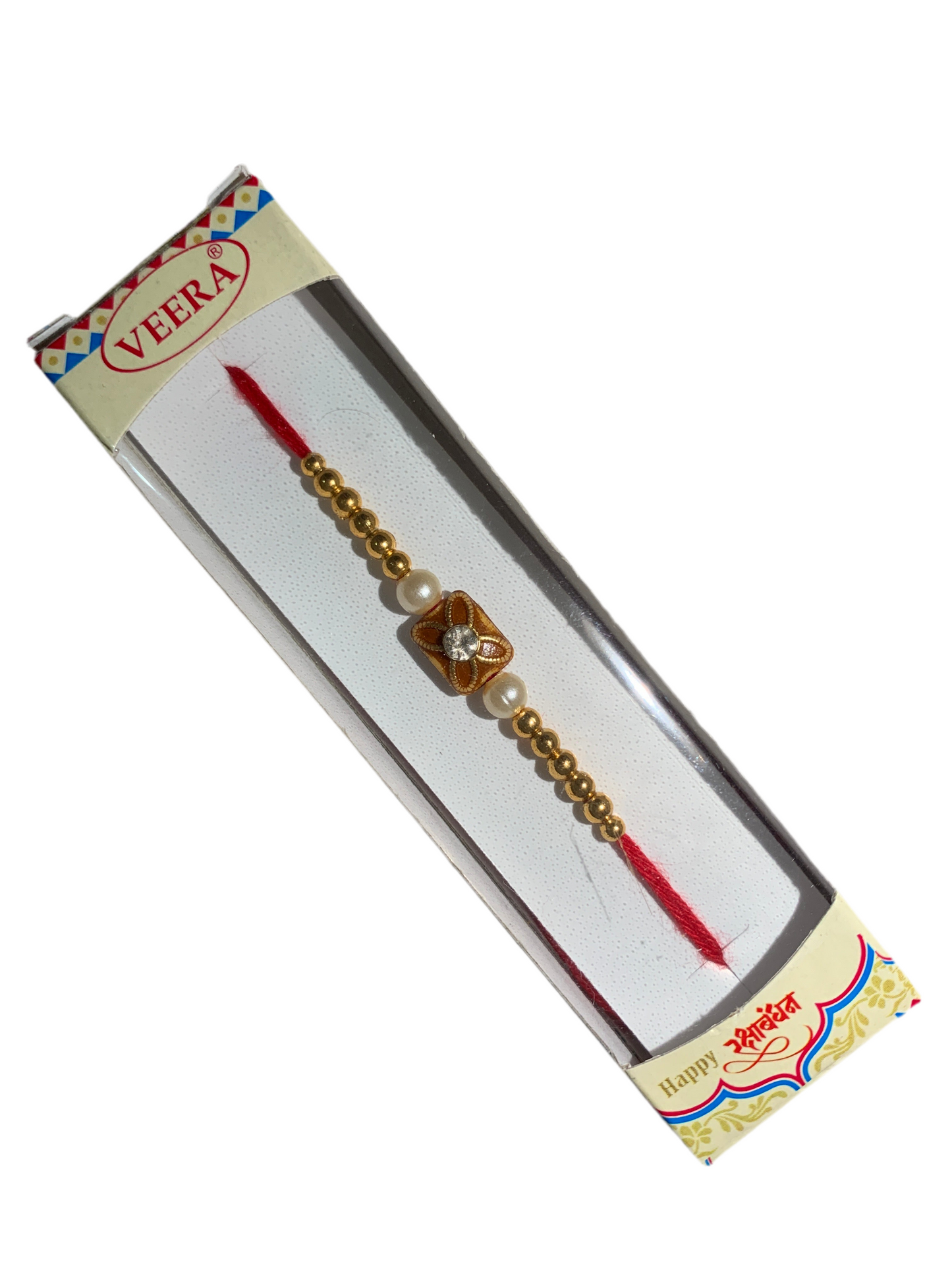Veera Wite Stone Rakhi