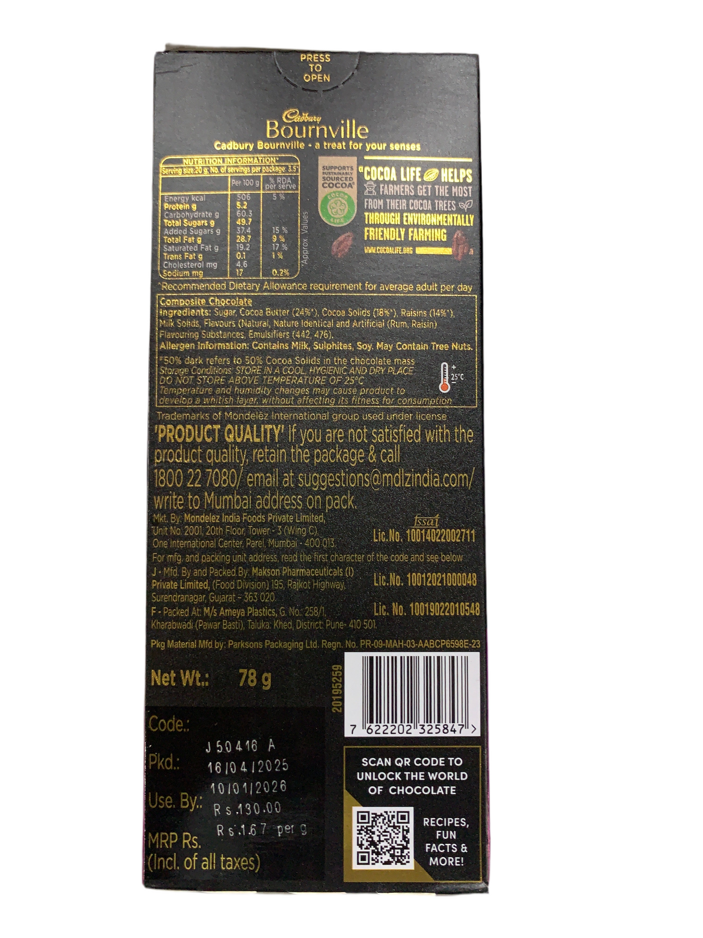 BournVille Rum & Raisin