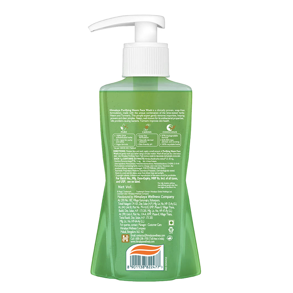 Himalaya Purifying Neem Face Wash: 200 ml