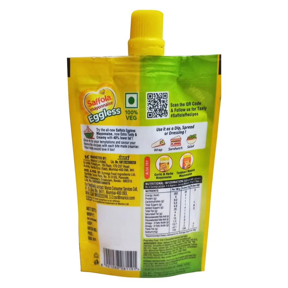 Saffola Mayonnaise Eggless: 80 gms
