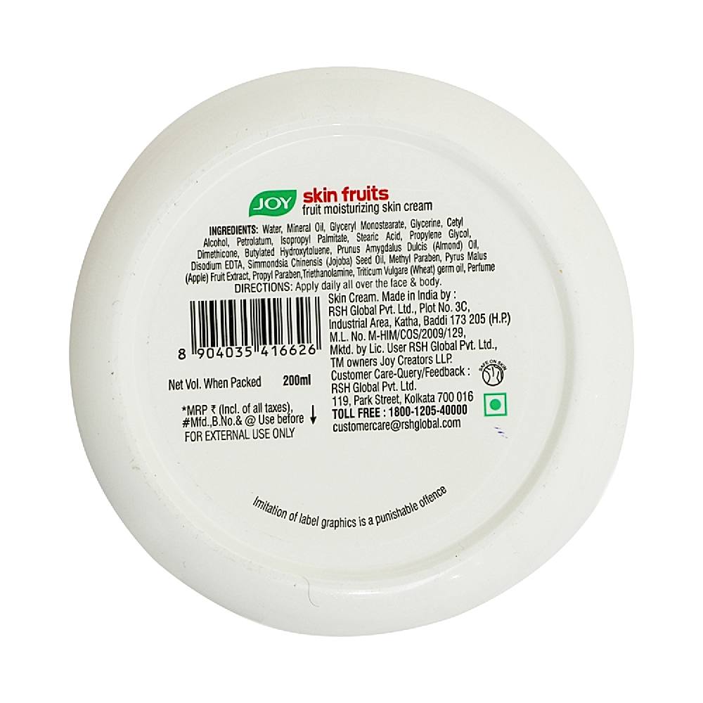 Joy Skin Fruits Moisturizing Cream: 200 ml