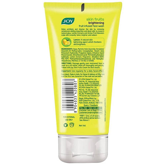 Joy Skin Fruits Face Wash: 150 ml
