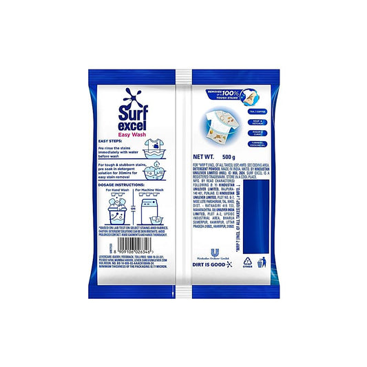 Surf Excel Easy Wash Detergent Powder: 500g