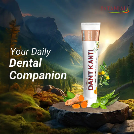 PATANJALI Dant Kanti Medicated Oral Gel for Teeth Whitening Toothpaste (100 g)