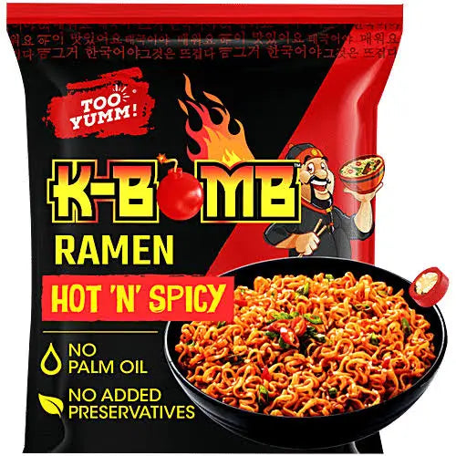 Too Yumm! K-Bomb Ramen Hot 'N' Spicy Instant Noodles