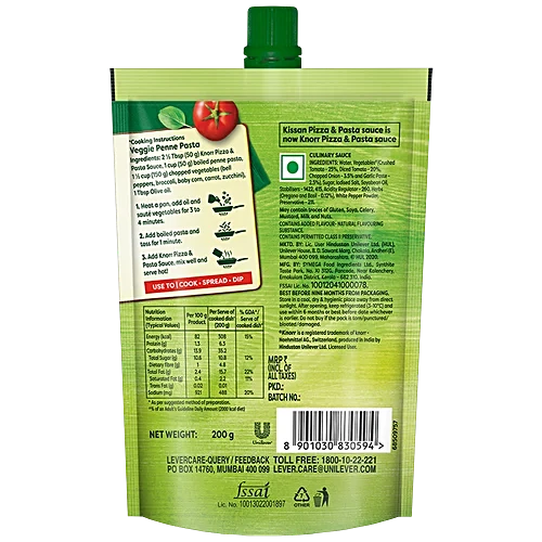 Knorr Pizza & Pasta Sauce, 200 g