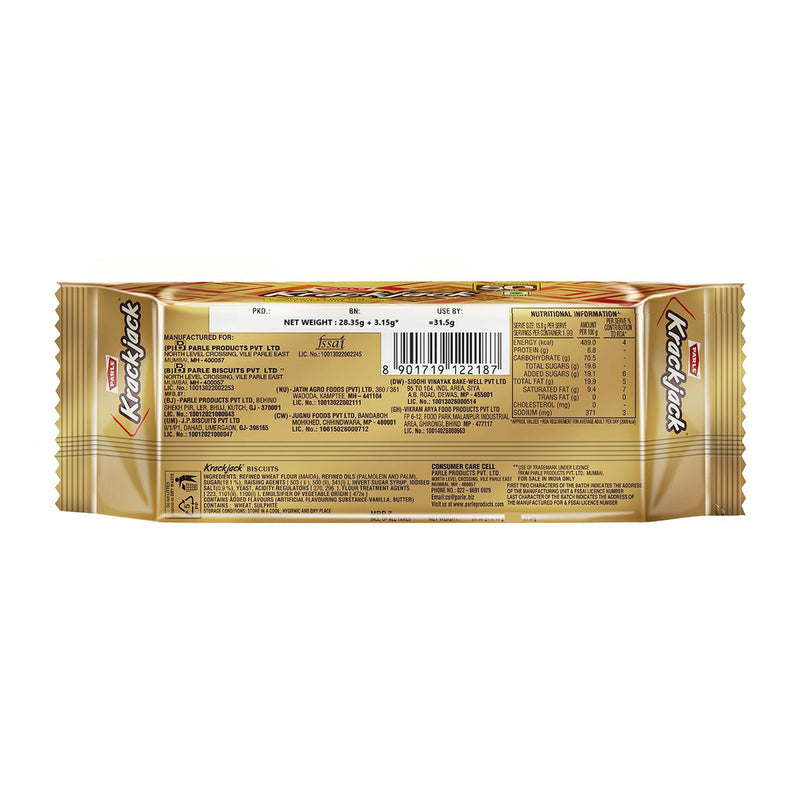 Parle Krackjack Sweet & Salty Biscuits 56g
