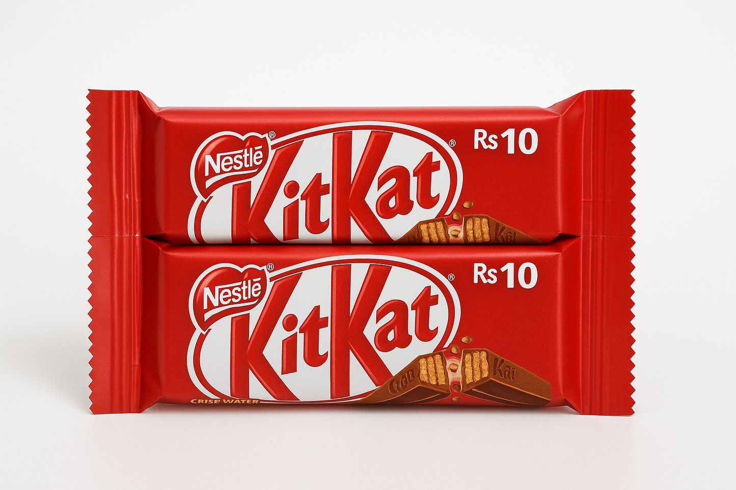 nestle kitkat rs 10 pack of 2 with white background