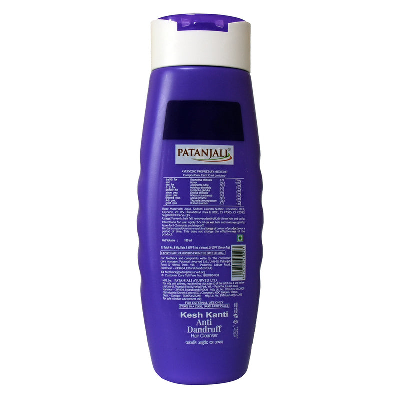 Patanjali Hair Cleanser Anti Dandruff 180 ml