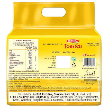 Britannia Toastea Premium Bake Rusk: 1 kg