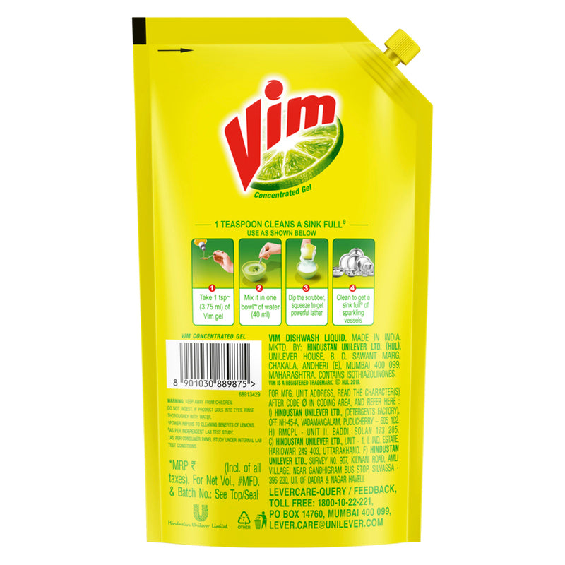 Vim Dishwash Gel 130 ml