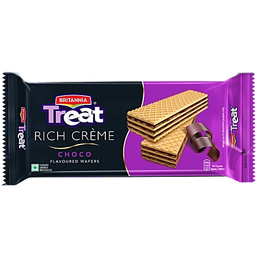 Britannia Treat Rich Creme Choco Flavoured Wafers, 55 g