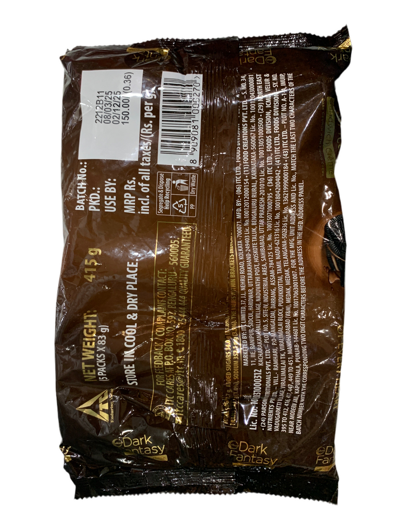 Dark Fantasy Biscuits 83g (Pack of 5)