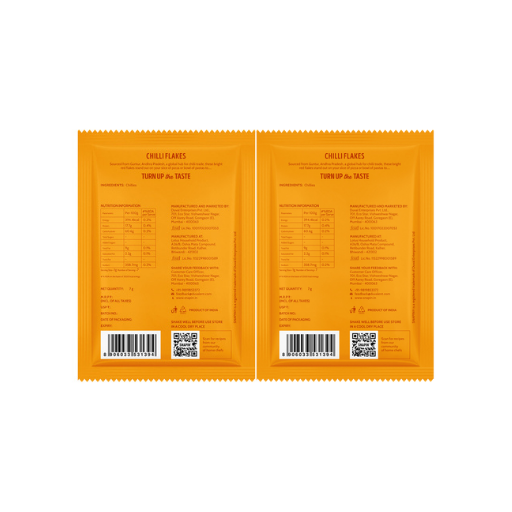 Snapin Chilli Flakes Sachet 7 g (pack of 2)