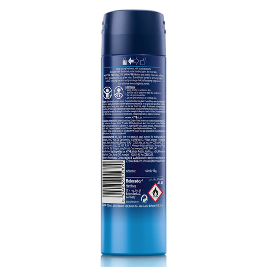 Nivea Men Fresh Active Deodorant: 150 ml