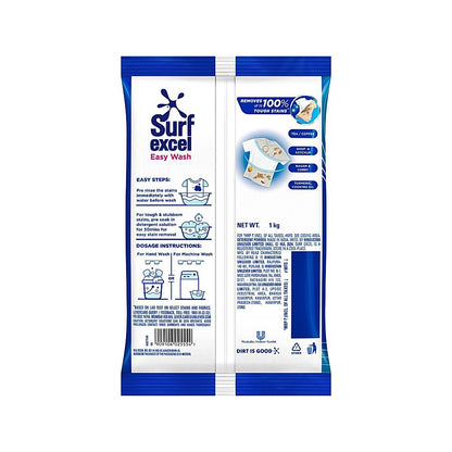 Surf Excel Easy Wash Detergent Powder: 1 kg