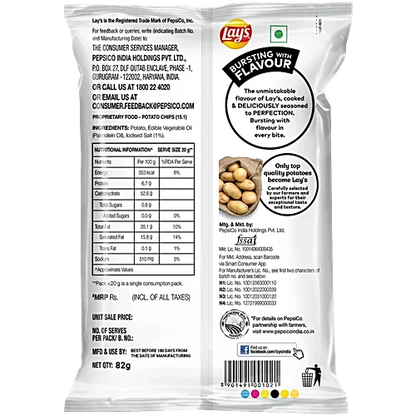 Lay's Classic Salted Potato Chips, 82 g