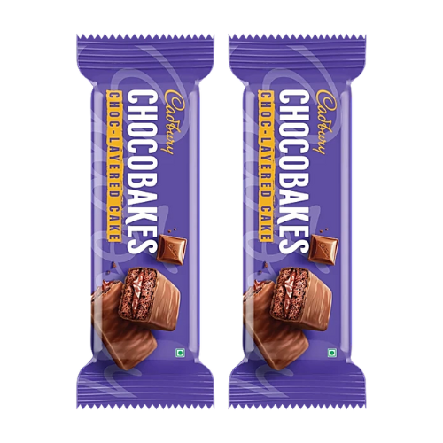 Cadbury Chocobakes Choc Layered Cakes, (pack of 2)