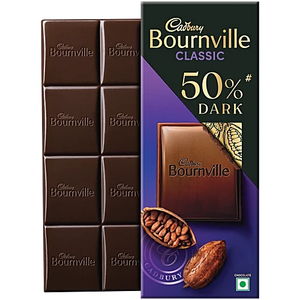 Cadbury Bournville Rich Cocoa 50% Dark Chocolate Bar, 75 g