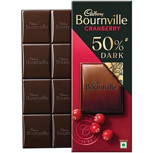 Cadbury Bournville Cranberry 50% Dark Chocolate Bar, 78 g
