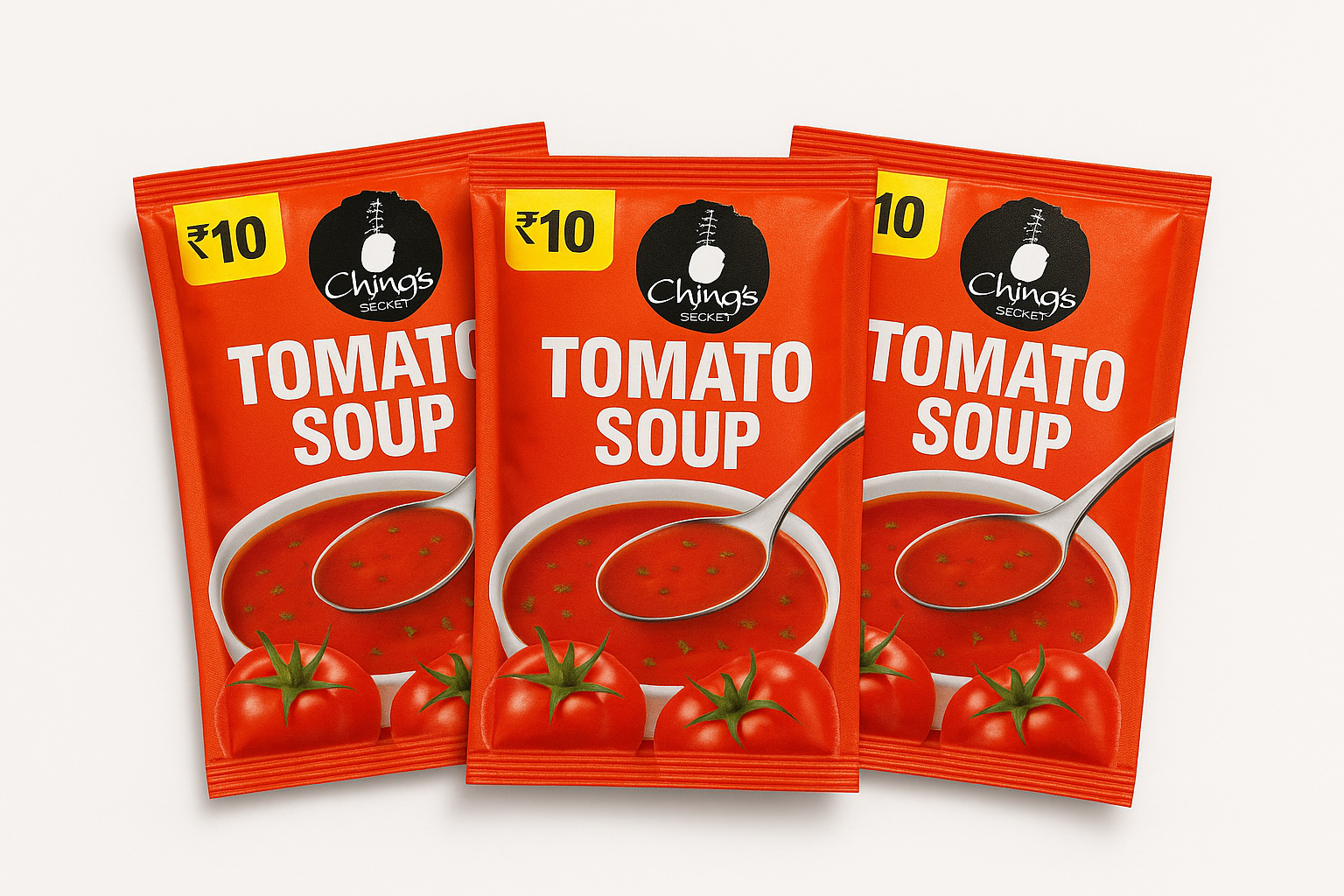 chings tomato soup of 10 rs pack of 3 