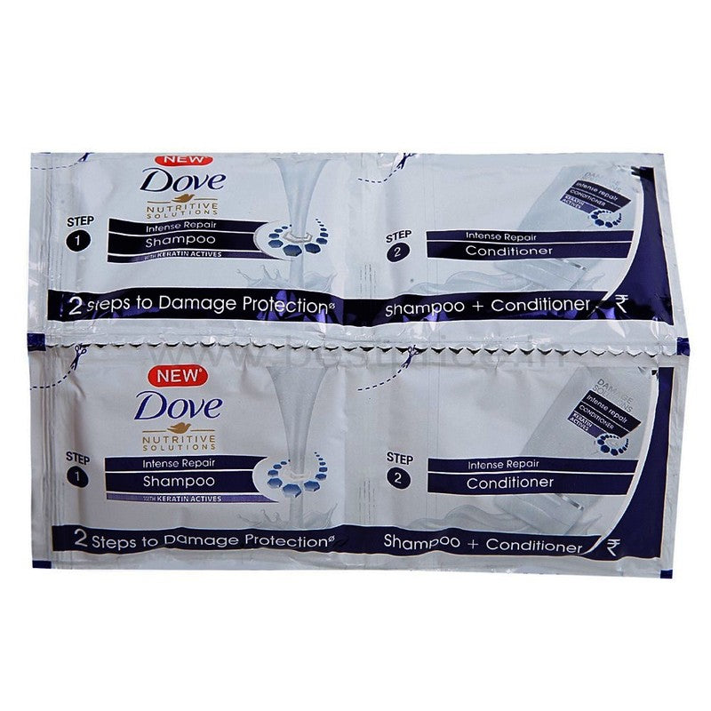 Dove Shampoo & Conditioner pack of 6 (5.5 ml Each)