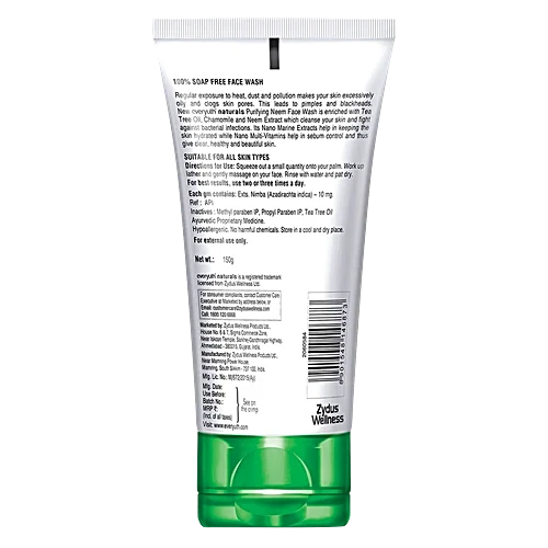 Everyuth Naturals Purifying Neem Face Wash, 150 g
