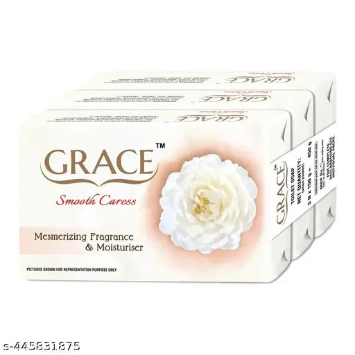 Grace Beauty Soap With Jasmine Oil & Moisturiser: 3x150 gms