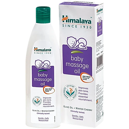 Himalaya Baby Massage Oil - With Olive Oil & Winter Cherry, 200 ml