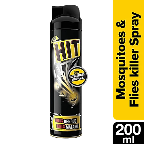 HIT FLYING INSECT KILLER ( BLACK ) Pack Size 200 ml
