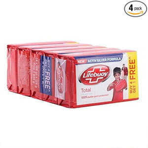 Lifebuoy Soap - Total, 4+(1 free)x125g Pack