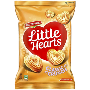 Britannia Little Hearts Classic Crunch Biscuits, 70 g