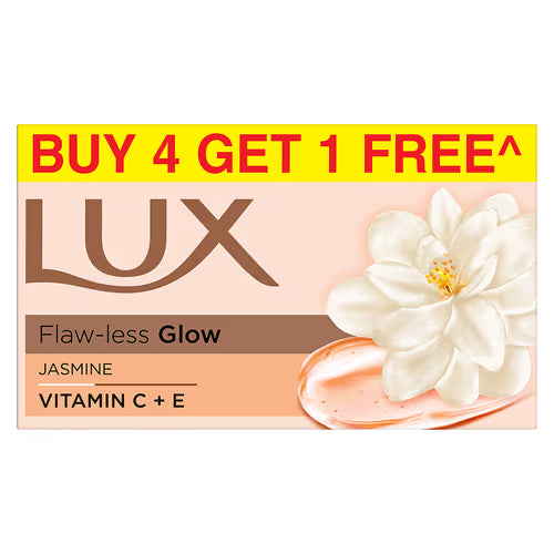 Lux Bathing Soap Infused With Vitamin C & E - Buy 4+(1 Free)x100g