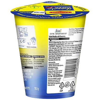 Maggi Masala Cuppa Noodles, 70.5 g