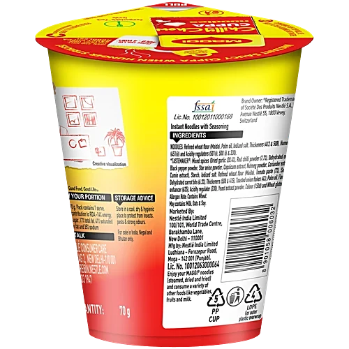 Maggi Chilli Chow Cuppa Noodles, 70 g