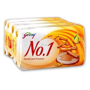 Godrej No. 1 Sandal & Turmeric Soap - 4+(1 free)x100g