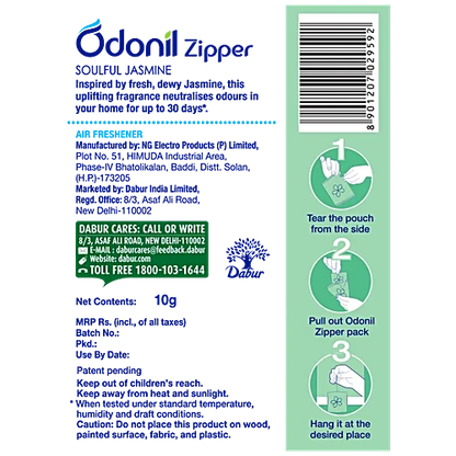 Odonil Zipper Soulful Jasmine, 10 g