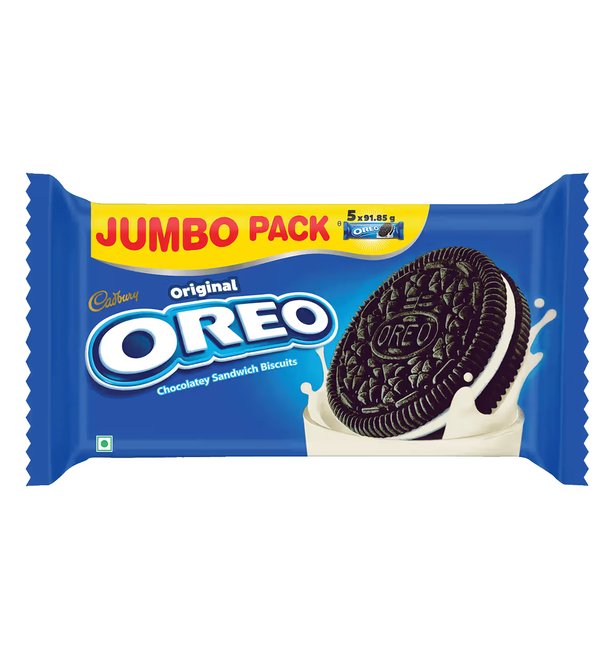 Cadbury Oreo Vanilla Flavour Crème Sandwich Biscuit Jumbo Pack 459g