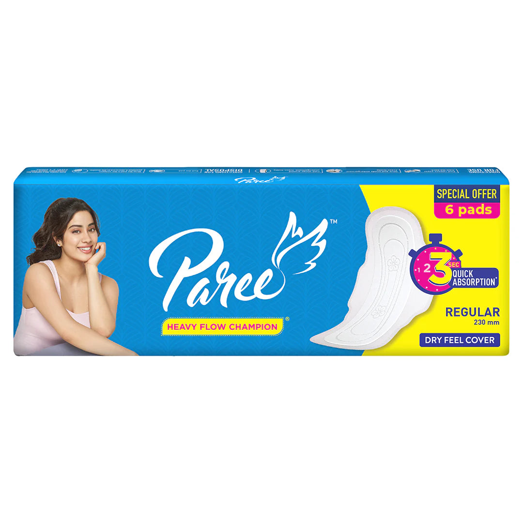 Paree Heavy Flow Champion Sanitary Pads  - Regular (6 pcs)