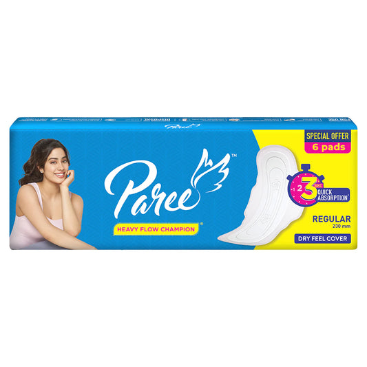 Paree Heavy Flow Champion Sanitary Pads  - Regular (6 pcs)