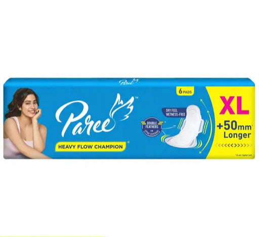 Paree Heavy Flow Champion Sanitary Pads  - XL (6 pcs)
