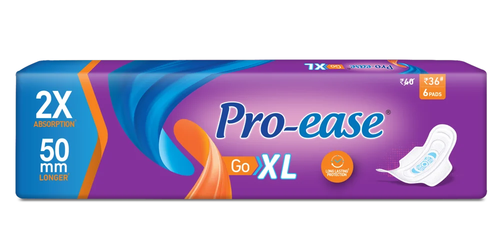 Pro-ease XL Sanitary Pad (Pack Of 6)