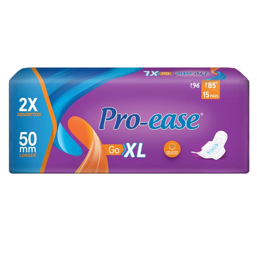 Pro-ease XL Sanitary Pad (Pack Of 15)