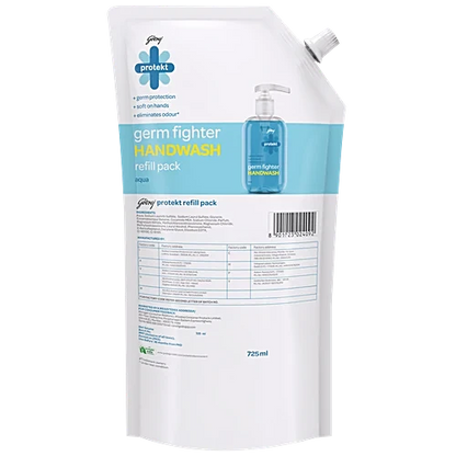 Godrej Protekt Germ Fighter Handwash - Aqua, 725 ml