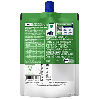 Veeba Eggless Veg Mayonnaise, 100 g