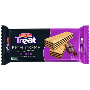 Britannia Treat Rich Creme Choco Flavoured Wafers, 55 g