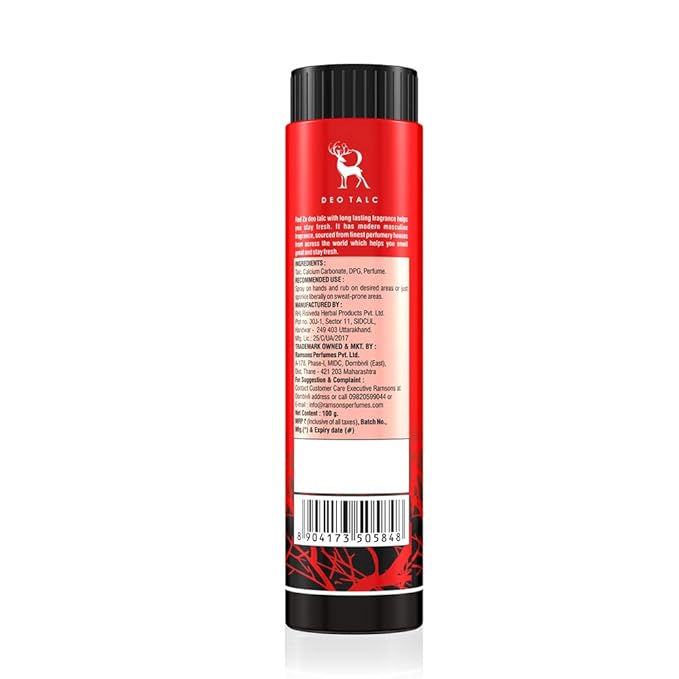 ZX Deo Talc 100gm  Powder For Men & Women